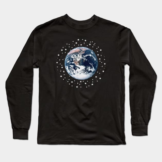 The Earth set amid innumerable stars Long Sleeve T-Shirt by wanungara